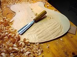 Archtop - carving the top