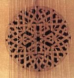 The classical hand-carved lute rose